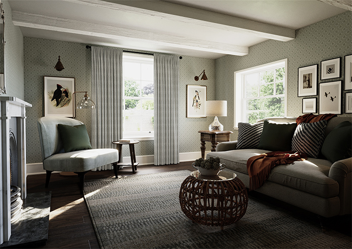 Braemar, Echoed Blue - Made to Measure Curtains - Image 7